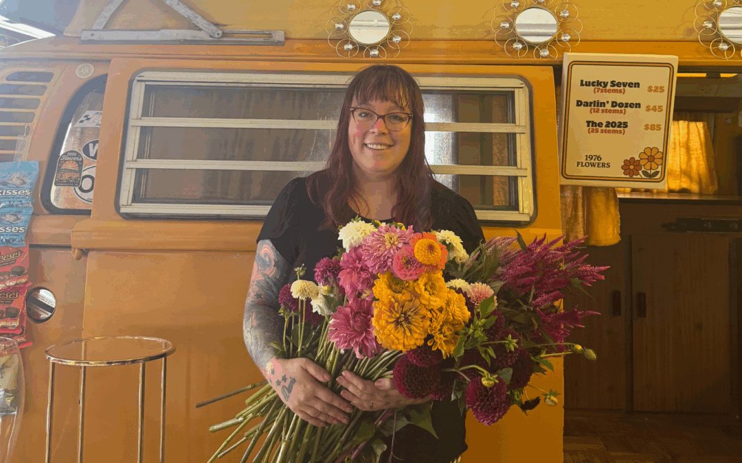 1976 Flowers is Blooming in Downtown Johnson City