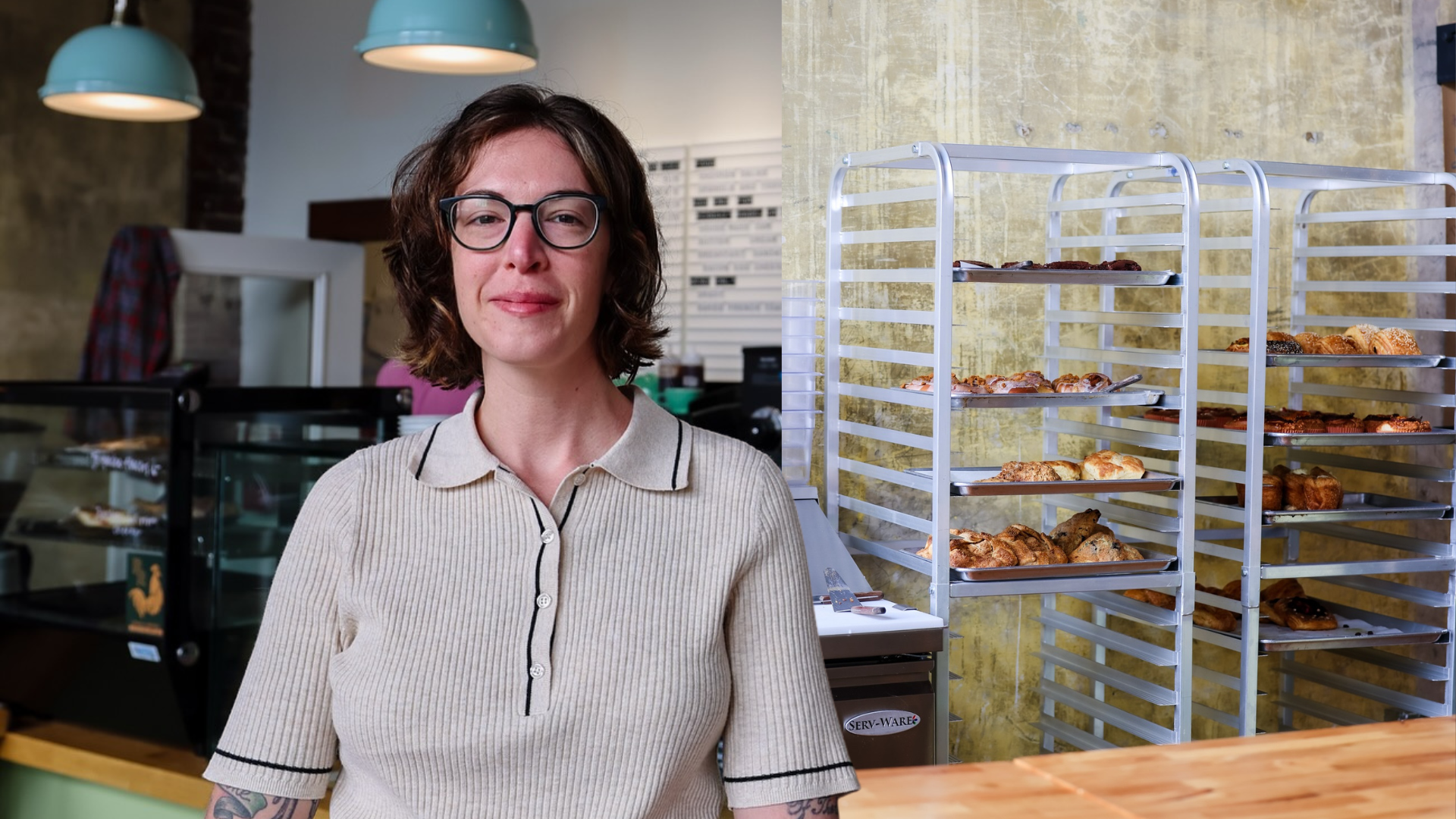Maren Close, founder of Lazy Lady Bakery, inside her Johnson City Tennessee storefront
